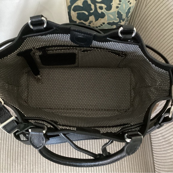 Brighton “Elise” Black and Tan Drawstring Bag - Picture 7 of 11